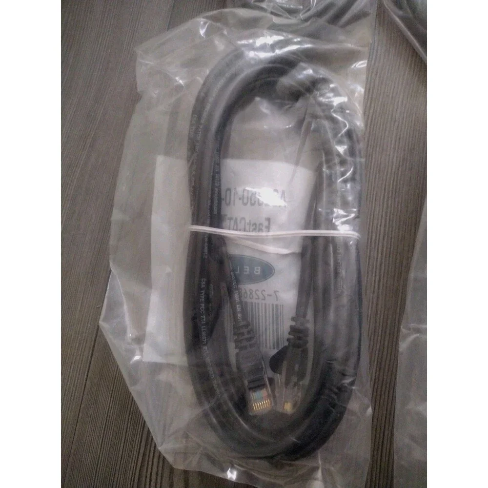 6 NEW -Belkin A3L850-10-BLK-S  Snagless FastCat 5e Patch Cable -10ft (NOS) - Picture 4 of 6